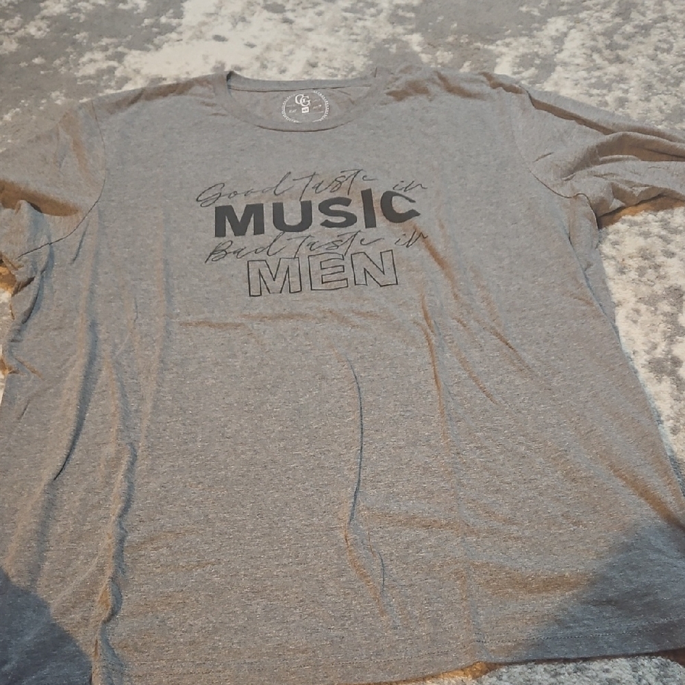 Glitzy Girlz Gray Short Sleeve Graphic T shirt 4x